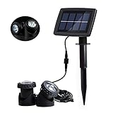 SICHERHEIT: Niederspannungs-Design, komplett versiegeltes Design für Unterwasser Arbeiten. Es ist ein völlig wasserdichtes Unterwasser Solarlicht.