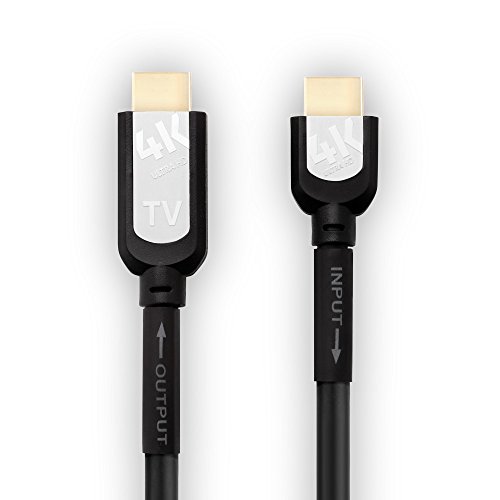 Sentivus 4K HDMI Kabel 7,5m (integrierter Verstärker, Ultra HD, 3D und ARC) auf HDMI 1.3, 1.4 und 2.0 kompatibel mit High Speed Ethernet und 3-fach Schirmung schwarz - 5