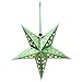 Produktbild Vanker 3D Laser Papier Sternen zum Aufhängen Weihnachten Colorful Hollow Star Hochzeit Festival Decor, grün, 60 cm