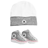 CONVERSE Baby Hat & Sock Set (0-6 Months) - Grey