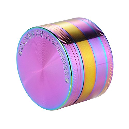LIHAO Pollen Grinder Crusher für Spice,Kräuter,Gewürze,Herb,Kaffee 4-teiliges Set mit Pollen Scraper (Multifarben)