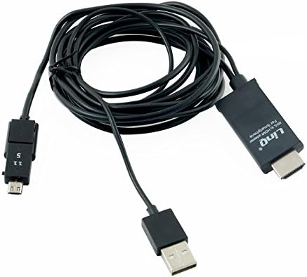 MHL HDMI Adapter Converter Cable for Smartphone with Double Coupling MicroUSB Linq