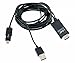Produktbild Kabel Adapter Konverter MHL HDMI für Smartphone mit Dual microUSB Anschluss LINQ