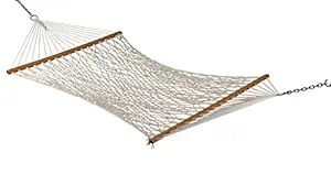 Hangit 48W X 11FT Polyester Rope Outdoor Hammock Furniture with Hanging Hardware for Garden