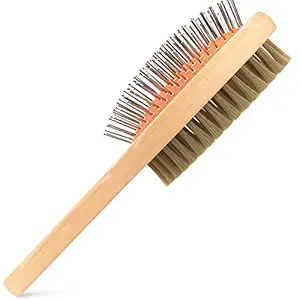 crbn Dog Grooming Brush - Pet Grooming Comb for Short, Medium, and Long Hair Dogs ? Detangling and Shedding Coat Hair Remover