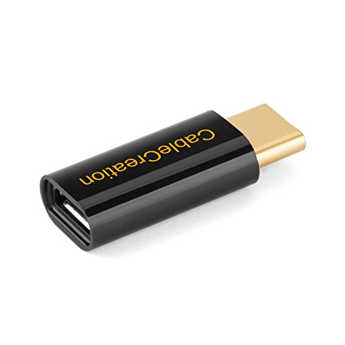 CableCreation USB C zum Mikro-USB-Adapter, Mikro-USB Typ C Daten-und Lade für Apple das Macbook, Chromebook Pixel und mehr, Black [56K Ohm Widerstand] - 2