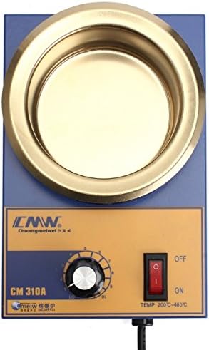 KD BARGAINS CM310A 220V 300W 100MM Stainless Steel Solder Furnace Melting Soldering Pot