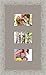 Produktbild Bilderrahmen multivues TV Grey 3 foto(s) 13x9 Passepartout, Wand Bilderrahmen 23x42 cm Taupe, 3.5 cm breiten Holzleisten