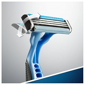 Gillette Blue3 Disposable Razor for Men with Pivoting Head, Pack of 8 Razors - Image 2