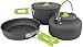 Produktbild Yellowstone Kochset Snowdonia, Graphitgrau mit grünen Griffen