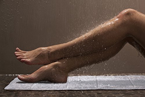 Azure Badewannenmatte von Blue Coast Collection! Premium Antirutsch Badewanneneinlage für Dusch und Badewanne, mit Netz-Technologie und weichen. Verhindert Schimmel und Pilze. Mit Badeschlappen! - 3