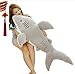Produktbild YunNasi Shark-Plüsch-Kissen 80cm Spielzeug Kind Grau