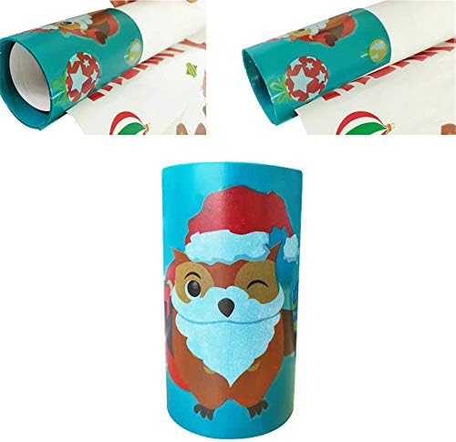 LSAltd Christmas Creative Sliding Wrapping Paper Cutter Makes Cuts in Seconds Christmas Wrapping Paper Cutting Tools