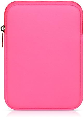 DTWORLD 6 Inch Sleeve for Amazon Kindle Paperwhite/Kindle Voyage,Ultra Slim Light Cover Case Zipper Pouch Bag for Kindle Oasis/Kinlde Touch/All-New Kindle with 6 Inch Screen-Rose Pink