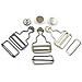 Produktbild fujiyuan 5 Sets 38 mm 3,8 cm Dungaree gurthalteband Clip Korsett Schnalle in Straps Lätzchen Button Tack Gurt Ring DIY Bronze
