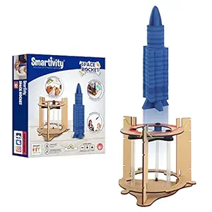 Smartivity Space Rocket STEM Toy, Educational & Construction based DIY Fun Activity Game for Kids 6 to 14, Gifts for Boys & Girls, Learn Science Engineering Project, Made in India by IIT Delhi Venture