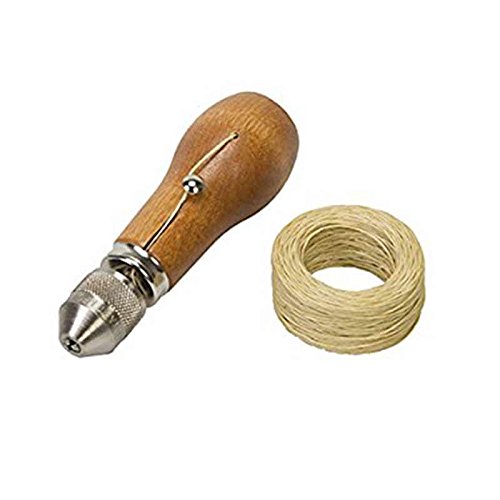 Hrph Berufsgeschwindigkeitshefter-nähender Awl-Werkzeug-Installationssatz für lederne Segel u. Segeltuch-schwere Reparatur - 3