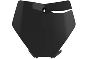 Polisport 8666400003 - Tabella portanumero Replica OEM Realizzata in plastica Lucida Resistente e Durevole Compatibile con Le Moto KTM in Colore Nero