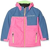 1 x Brust Attrappe Pocket Dare 2b Kinder Jester und atmungsaktiv Kinder Ski Wasserdicht Isolierte Jacke,rosa(Cyber Pink/Astronomy Blue), 7-8 Jahre
