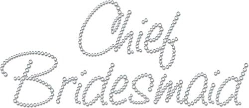 Diamante Diamante Diamonte Diamante Diamonte Hotfix Wedding Transfer Rhinestone iron on Motif "Chief Bri...