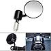 Motorcycle Chrome Plated Billet Aluminum Outside Rearview Side View Mirrors Multi Angle Adjustable Blindsight Rearview Handle Bar End Convex Universal Fit For Aprilia BMW Buell Ducati Harley Davidson Honda Indian Kawasaki KTM Suzuki Yamaha