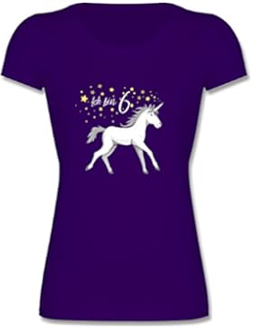 Geburtstag Kind - 6. Geburtstag Einhorn - Mädchen T-Shirt