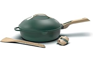 COOKUT - La Fabuleuse poêle 8 en 1 - "PETIT MODELE 24 cm – Un seul ustensile qui remplace poêle, casserole, sauteuse, cocotte - 2 poignées amovibles, panier vapeur/friture, spatule en bois - CANOPEE