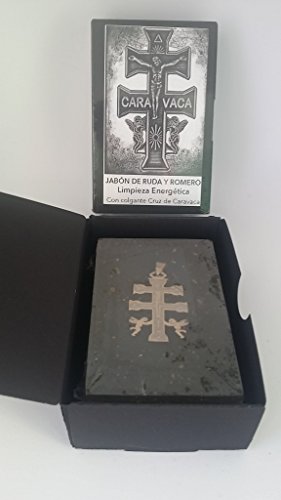 Jabón de ruda y romero con colgante Cruz de Caravaca