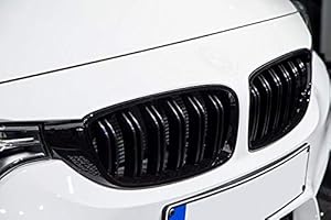 GOINGFAST Parrillas Riñones Sport Barras Dobles Negro Brillante Compatibles con BMW Serie 3 F30/F31 Sedán Touring -2011