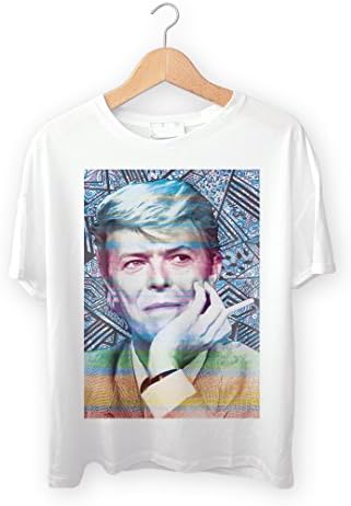 David Bowie Men's Smoking Short Sleeve T-Shirt (Medium)