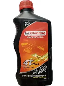 Globron Germen Technology 20W50 4T Engine oil for Bike 900 ml 1 ltr (1 Ltr)