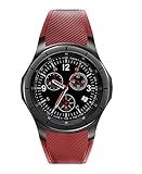 ELEGENCE-Z Smart Watch, Handy Android 5.1 MTK6580 Quad Core 3G WiFi GPS Pulsmesser Smartwatch All-in-One (Schwarz)