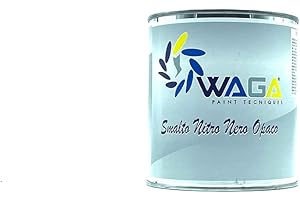 WAGA PAINT S.R.L. Waga Paint Tecniques - Smalto Nitro Nero Opaco per Verniciatura Cerchi in Lega Auto, AntiGraffio (750 ML)