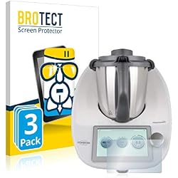 brotect Protection Ecran Verre Compatible avec Vorwerk Thermomix TM6 (3 Pièces) Film Protecteur Vitre 9H Anti-Rayures, AirGlass