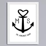 "Anker Hochzeit" Kunstdruck ohne Rahmen