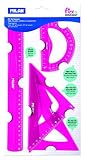 regla maped flexible Diseño y funcionalidad Milan Kit de trazado, 4 reglas flexible