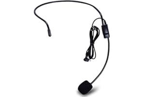 SHIDU Microfono a cuffia cablato Voice Amplifier Headset Mic per Loudspeaker Insegnamento Meeting Tour Guide Vendite Promozione Speaker