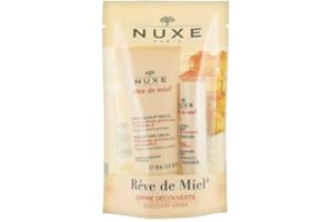 NUXE Rêve de Miel Crème Mains/Ongles, 30 ml + Stick Lèvres Hydratant, 4 g, 1 Unité