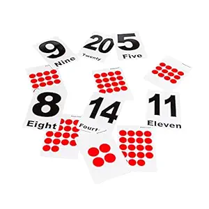 Braiin Foods Dot Flashcards for Kids | Educational Learning Materials | Kid Educational Activities | Baby Learning Cards | Real Picture Flash Card for Home Schooling | 21 Cards - 4 x 6 Inches Each