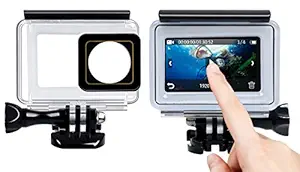 QuikProf 40m Underwater Waterproof Back Protective Housing Case Cover for Yi 2 II 4K Touchscreen Panel