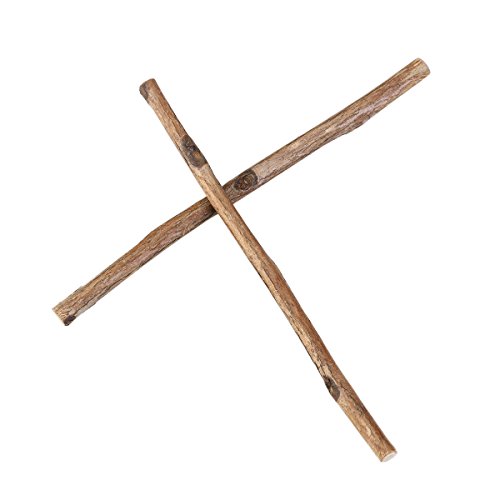 NUOLUX 100pcs Holzblock Sticks für DIY Handwerk 10CM langen 0,3-0,5 CM im Durchmesser (Holzfarbe) - 5