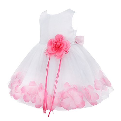 Taufkleid Baby Mädchen Set - Waffeljacke + Netz Tutu + Haarschmuck Für Taufe & Feiern