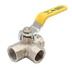 HOSEMART 3 Way Ball Valve 1/2