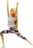 Ab 3 Jahren Barbie - Made to Move Puppe, blond