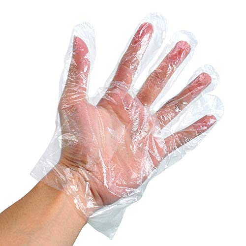Preisvergleich Produktbild FineInno Einweghandschuhe Essen Einmalhandschuhe Vinyl Handschuhe Handschuh Plastik Disposible Gloves Handschuhe Transparent Handschuhen Puderfrei für Kochen, Reinigen,Lebensmittelhandling, Haare Sterben Hausarbeit Küchenarbeiten schmutzigen Arbeite täglicher Gebrauch(500 Stück)