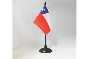 BANDERA de MESA de CHILE 15x10cm - BANDERINA de DESPACHO CHILENA 10 x 15 cm - AZ FLAG