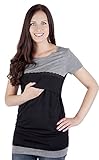 Mija - Umstandsmode / 2in 1 Stillshirt Umstandsshirt / Stilltop Umstandstop "Diana II" 7120A