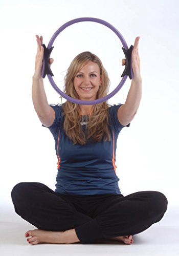 Pilates Ring 38cm schwarz mit anatomischen Polstern - 3