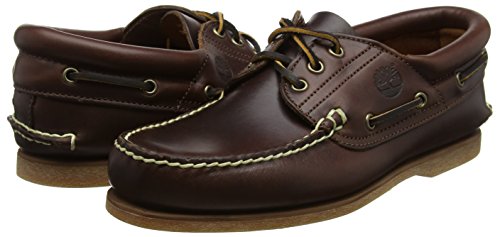 Timberland Classic Boat FTM_3 Eye Padded Collar 76015, Herren Espadrille Halbschuhe, Braun (Brown Smooth), EU 45 (US 11) - 6