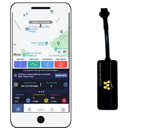 MECARNIC GPS Tracking Device/GPS for car/GPS for Truck/GPS for Bike/Anti Theft Device with Ignition Cut Off/Parking Alarm/Route Replay (MECARNIC GPS with AIR Condition Sensor Alert)